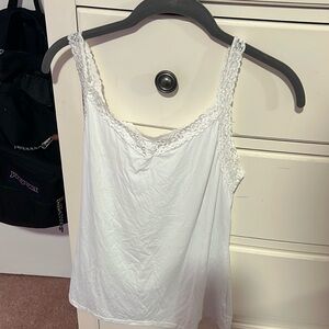 White lace tank top